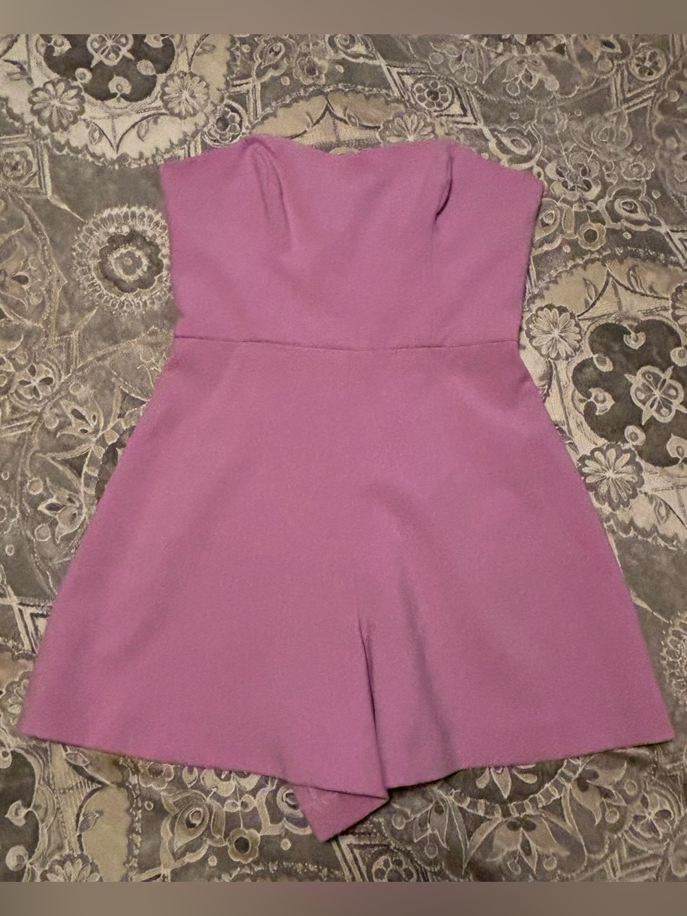French Connection Lilac Summer Whisper Sweatheart Romper